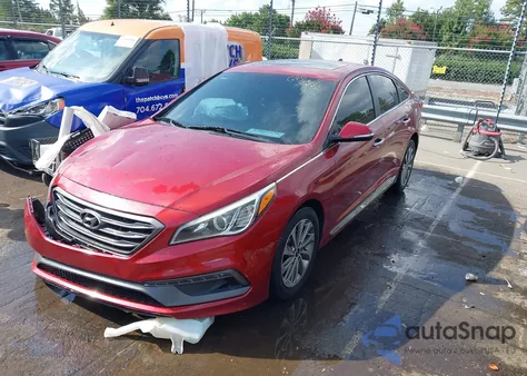 2016 Hyundai Sonata Sport z USA, uszkodzony, nr VIN 5NPE34AF9GH429142